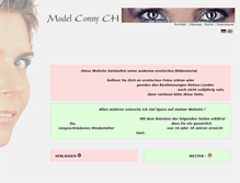 Tablet Screenshot of model-conny.ch